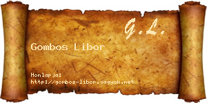 Gombos Libor névjegykártya